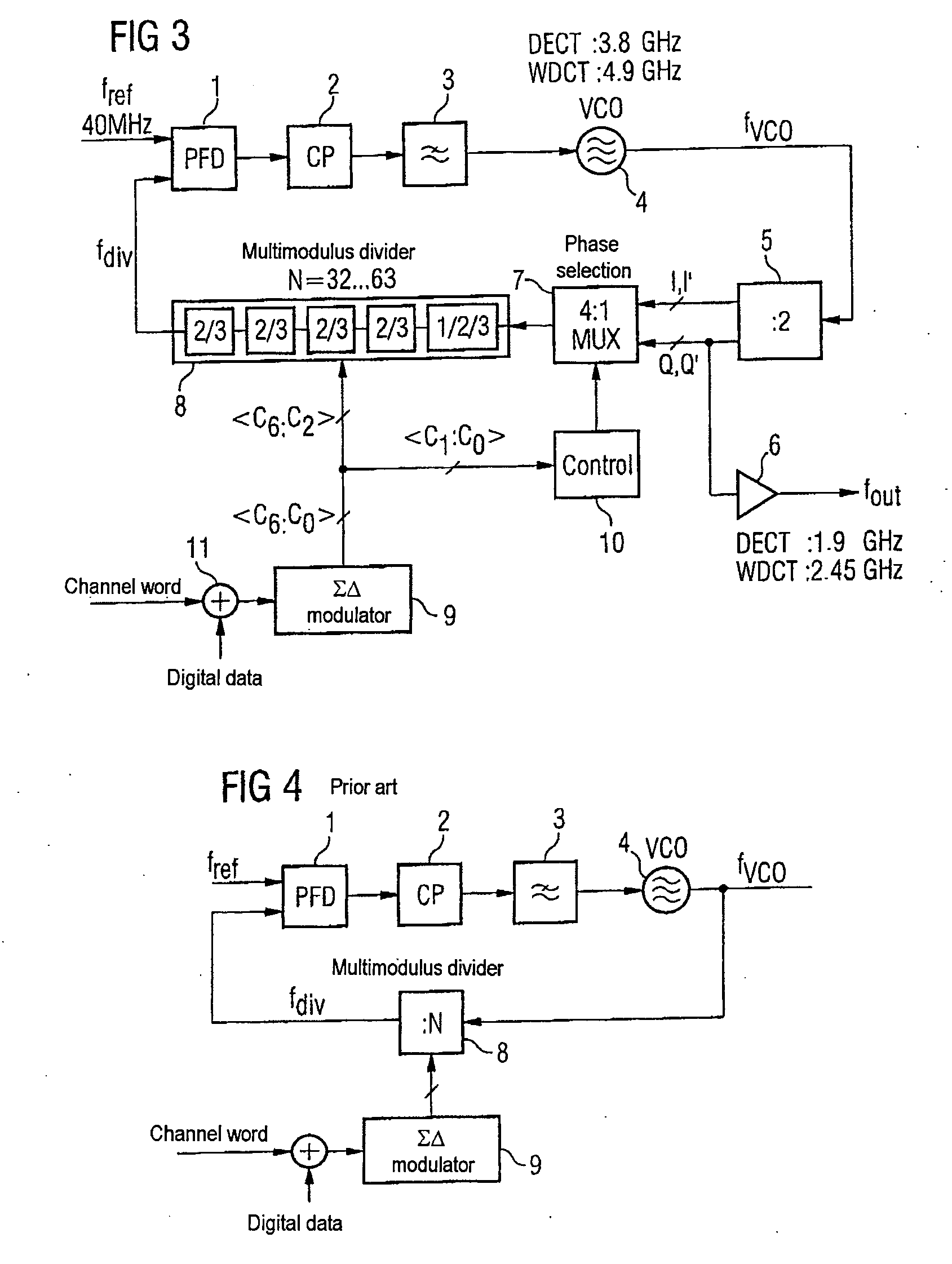 Phase locked loop with a modulator