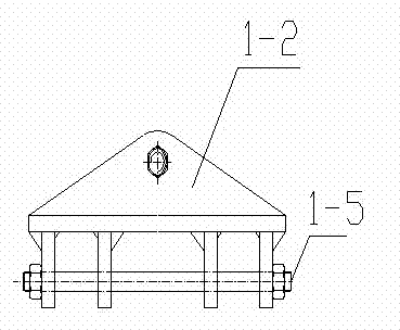 Turnover hoisting tooling of water tube boiler body