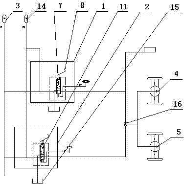 Hydraulic braking system of container front crane