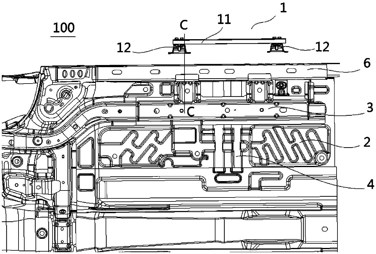 Vehicle body assembly, vehicle provided with vehicle body assembly as well as doorsill beam reinforcing assembly of vehicle body assembly