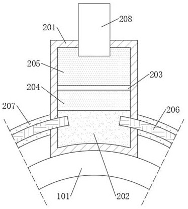 Water conveying steel pipe with leakage reminding function