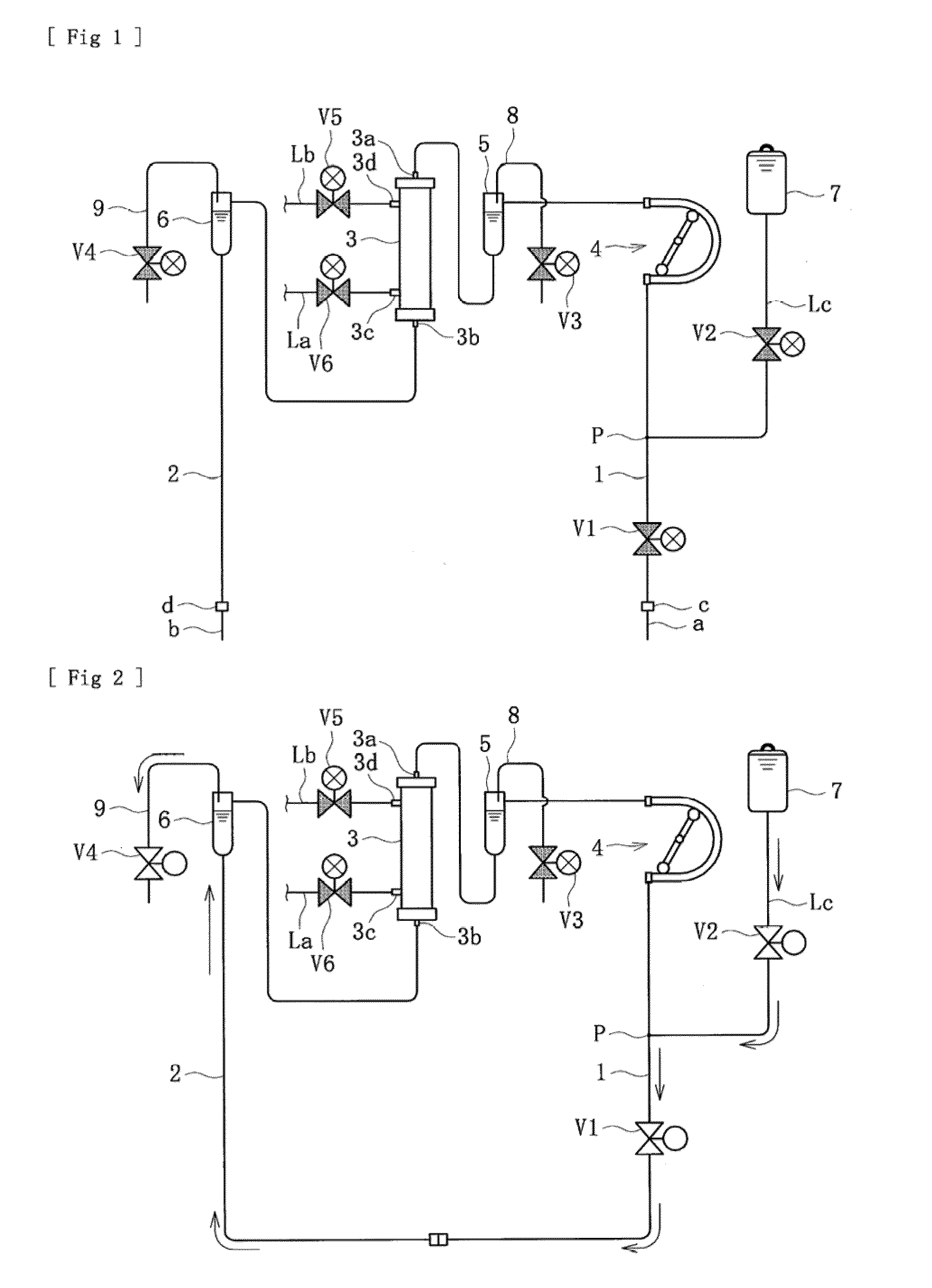 Blood purification apparatus and priming method thereof