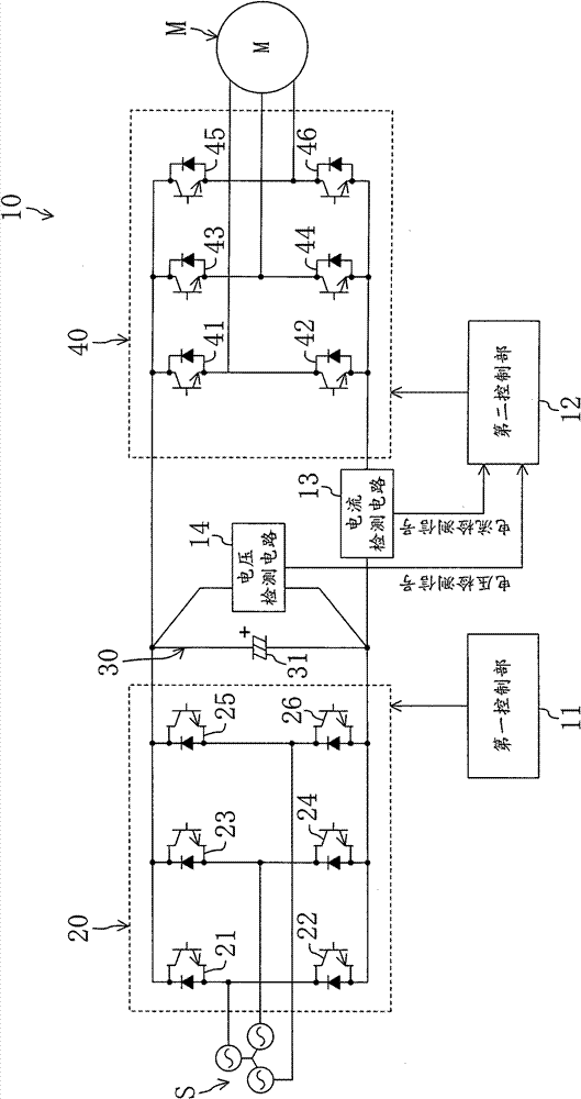 Unit with power circuit mounted therein, and motor drive apparatus