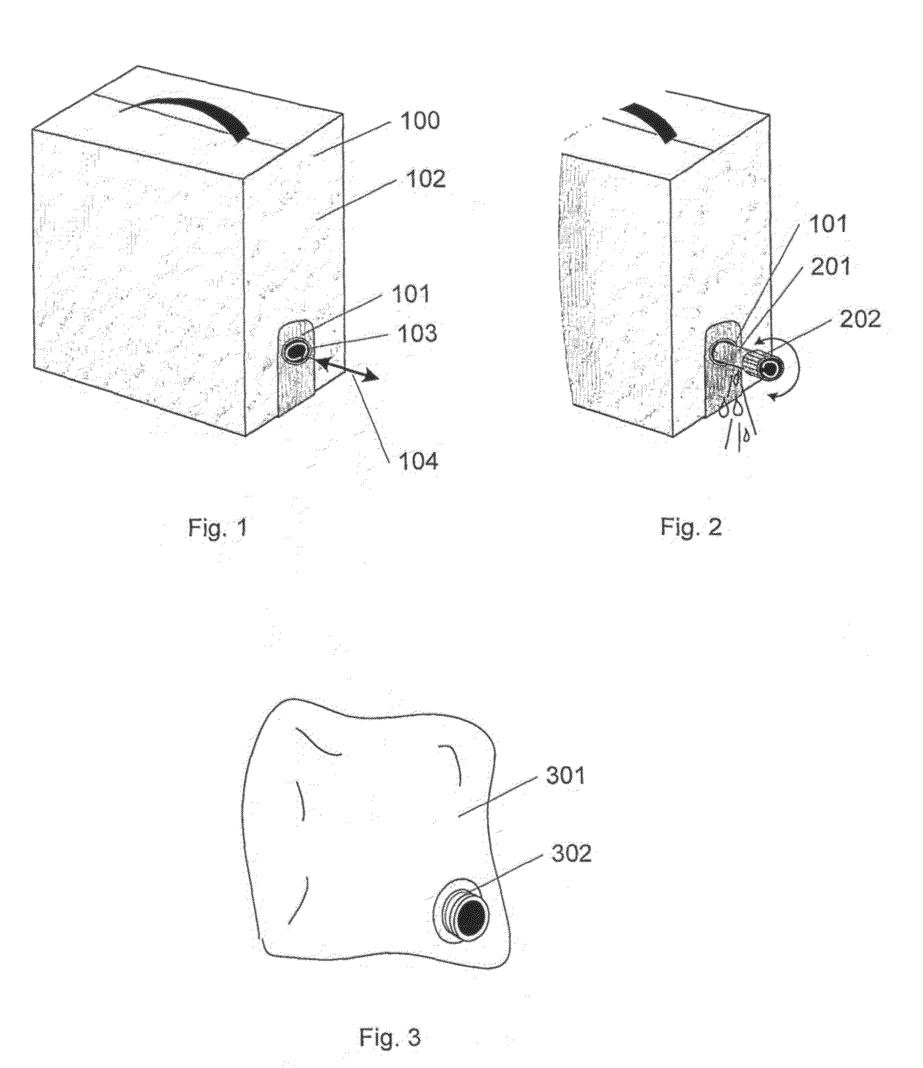 Tap and liquid dispenser for a bag-in-box