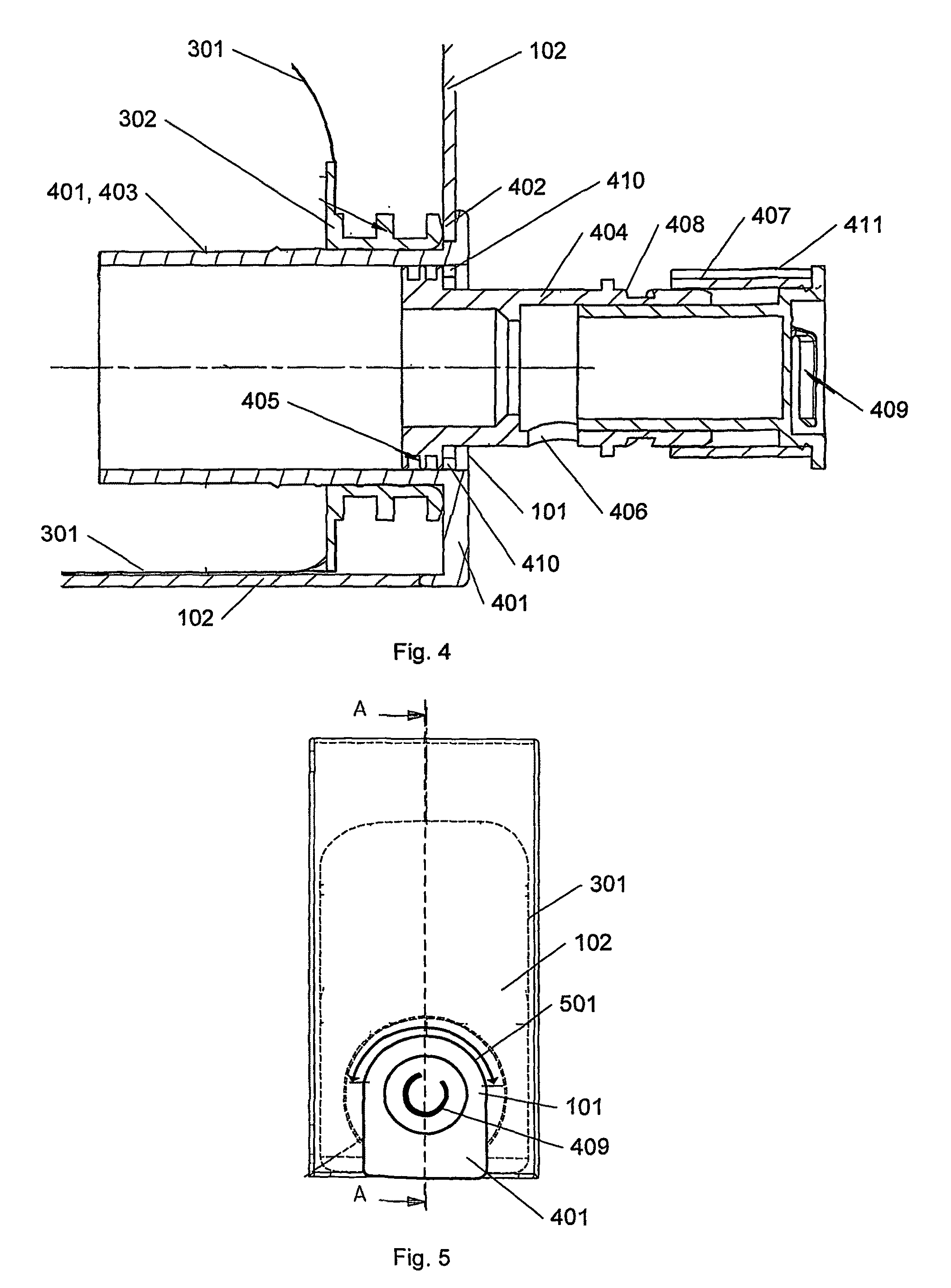 Tap and liquid dispenser for a bag-in-box