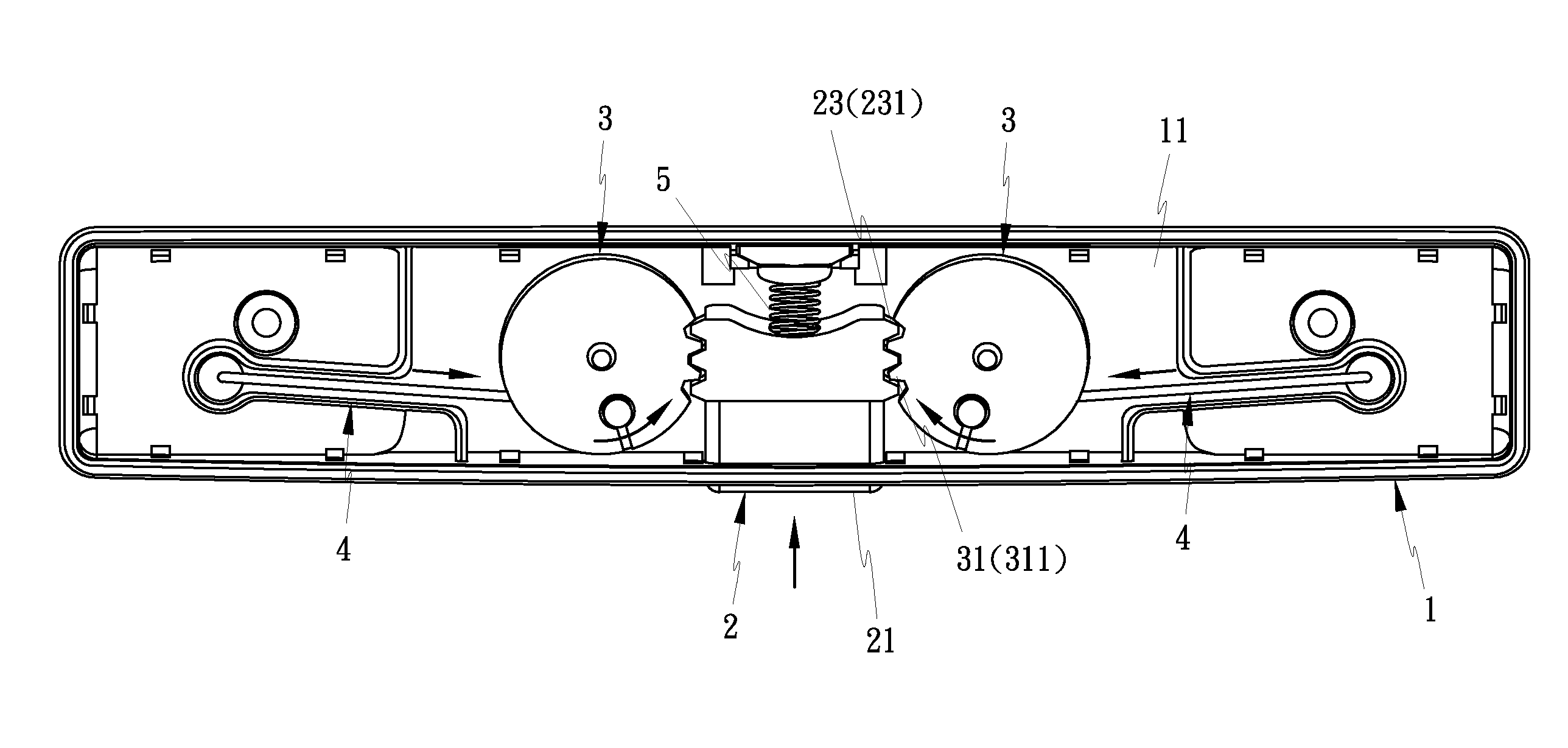 Luggage handle structure