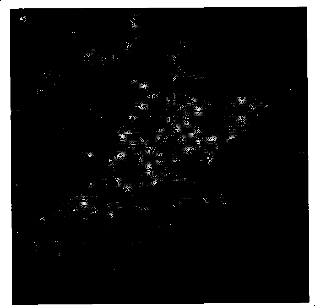 City ground impermeability degree analyzing and drawing method