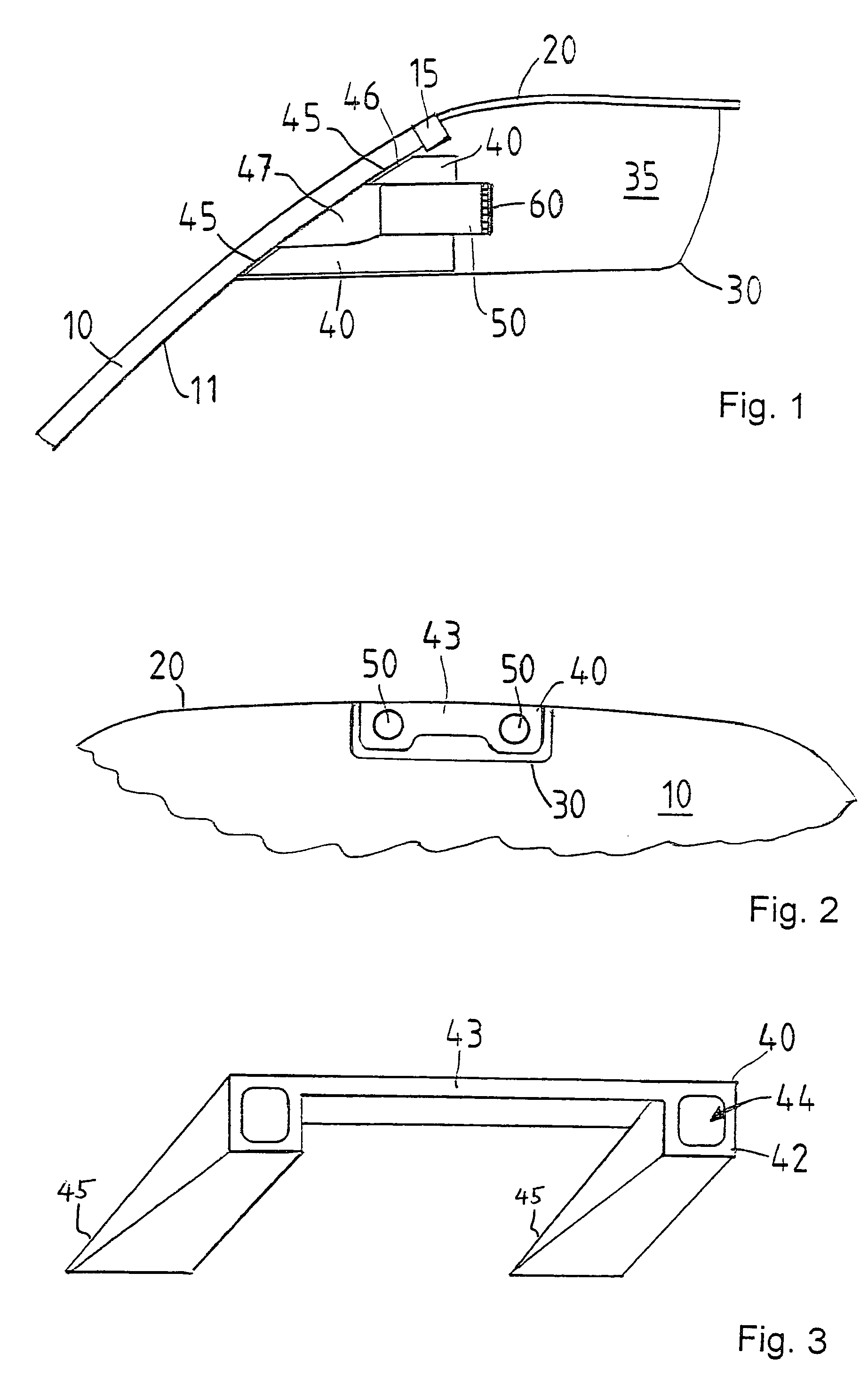 Stereo camera arrangement in a motor vehicle