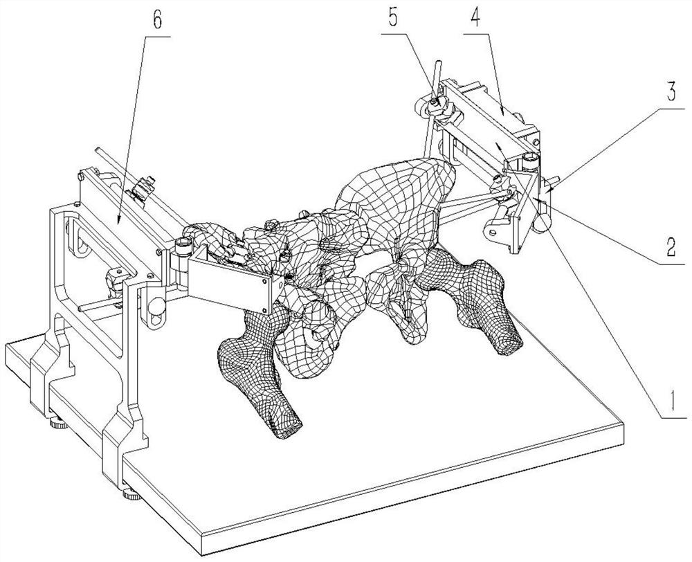 Clamping instrument of pelvic fracture reduction robot