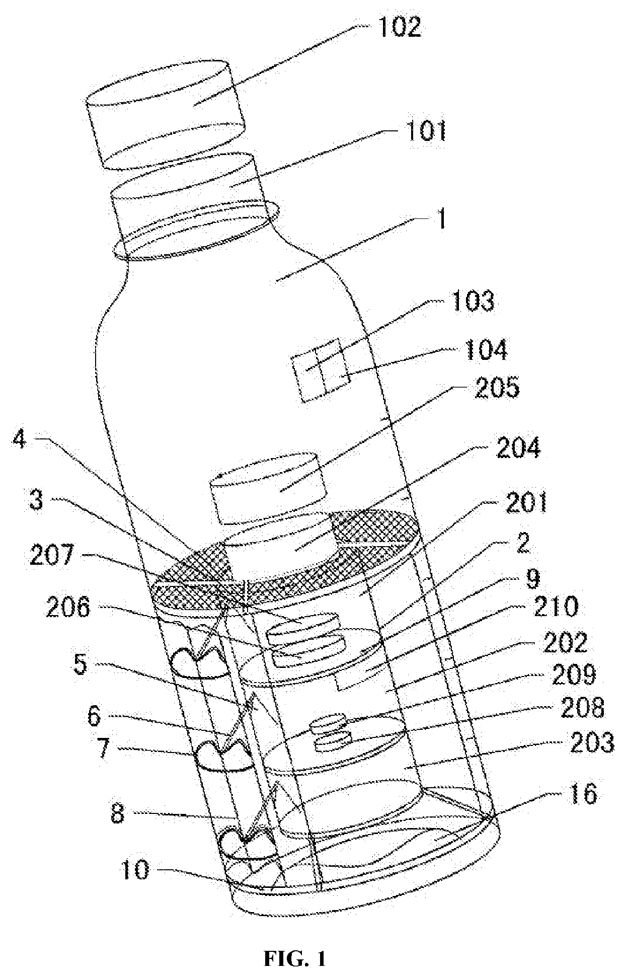 Instant mixing container and product