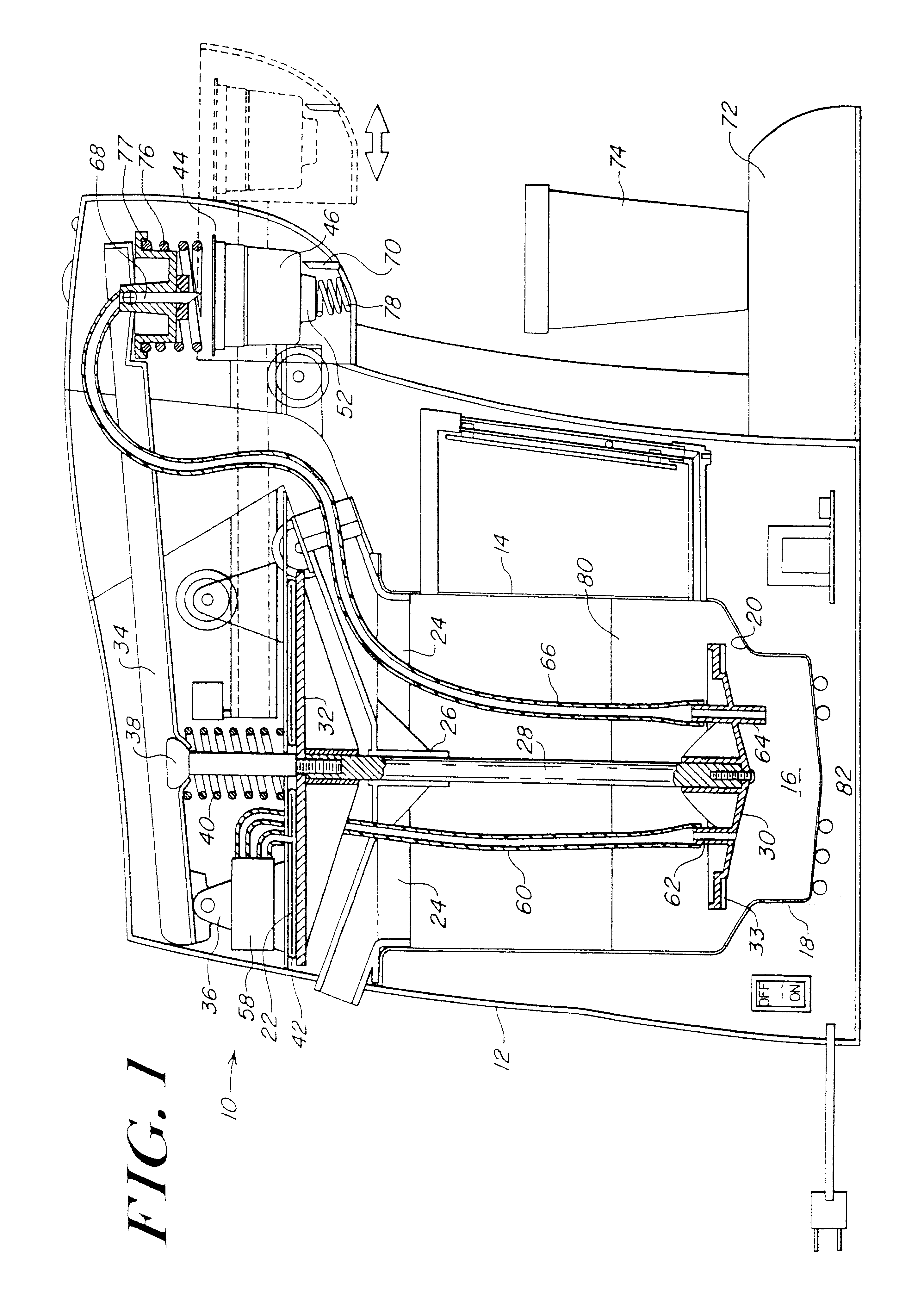 Two step puncturing and venting of single serve filter cartridge in a beverage brewer