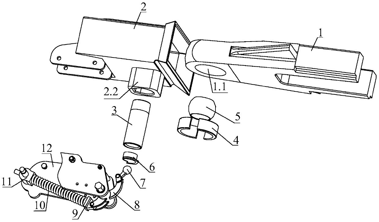 Highway and railway dual-purpose vehicle coupling device