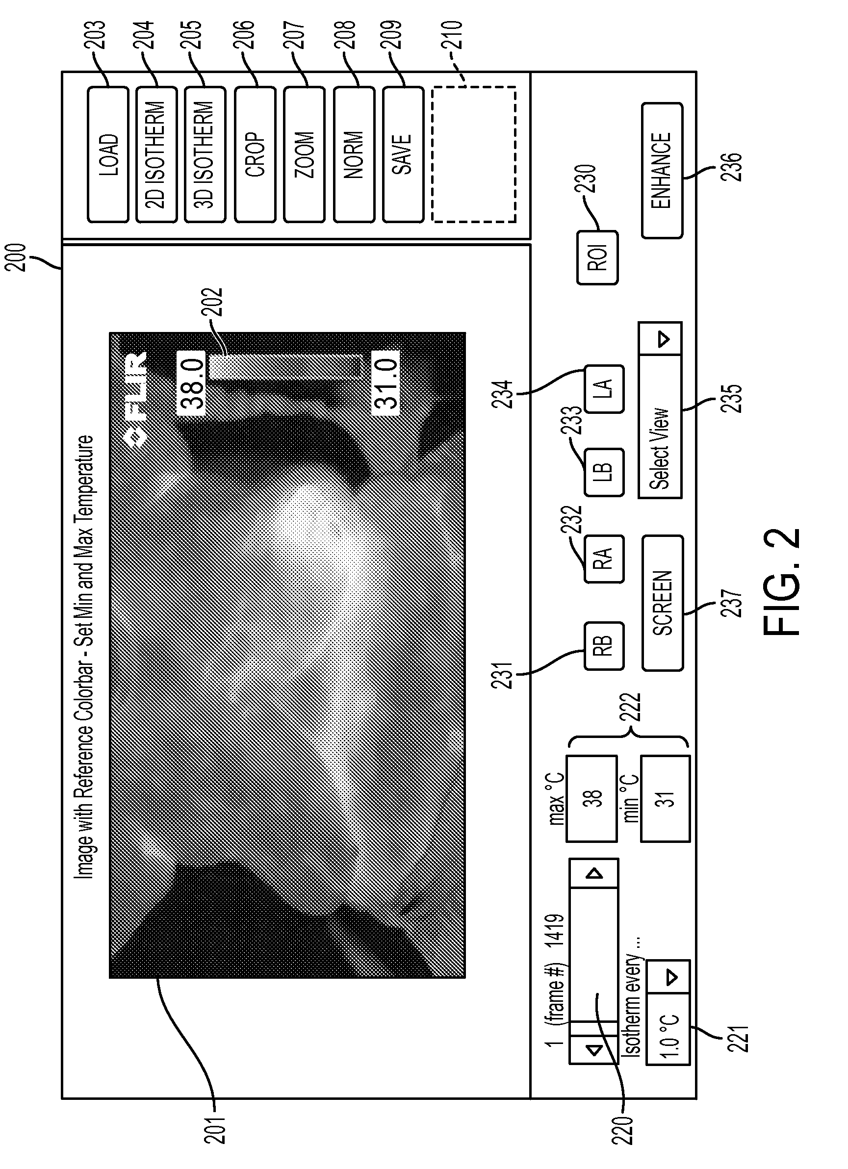 Detecting tumorous breast tissue in a thermal image