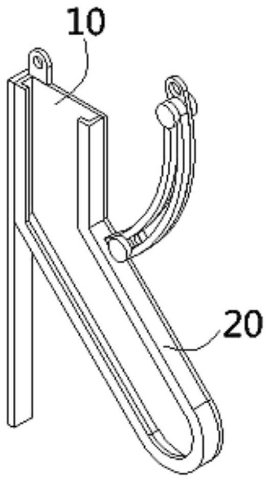 Sample sock storage frame for hosiery machine