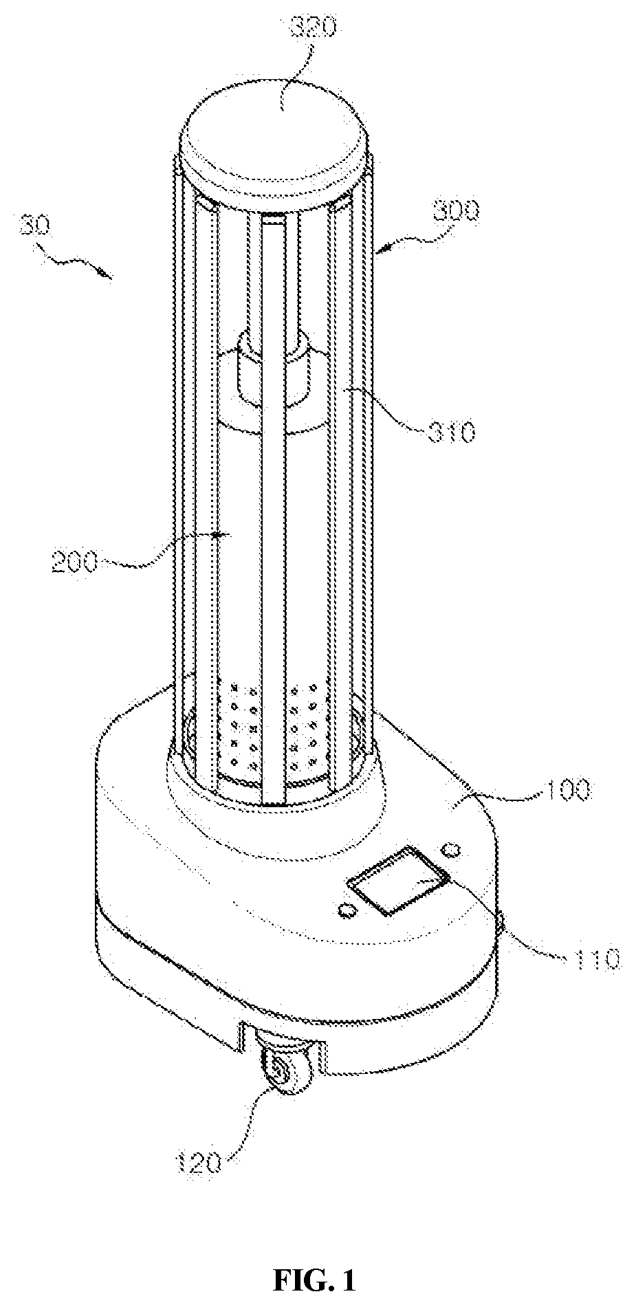 Indoor air sterilization and purification apparatus using uv-c LED