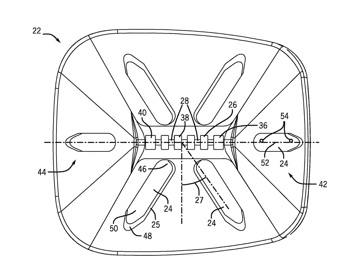 Molded ribs for an agricultural implement tank