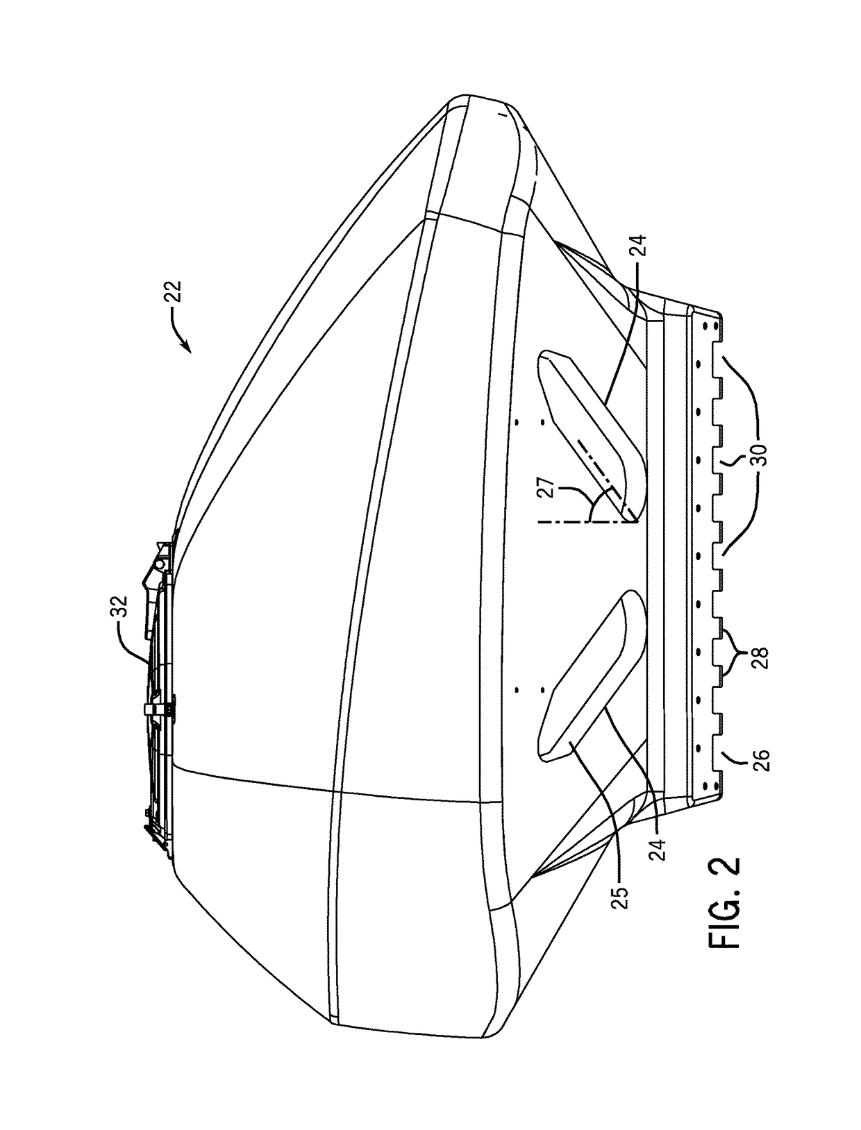 Molded ribs for an agricultural implement tank