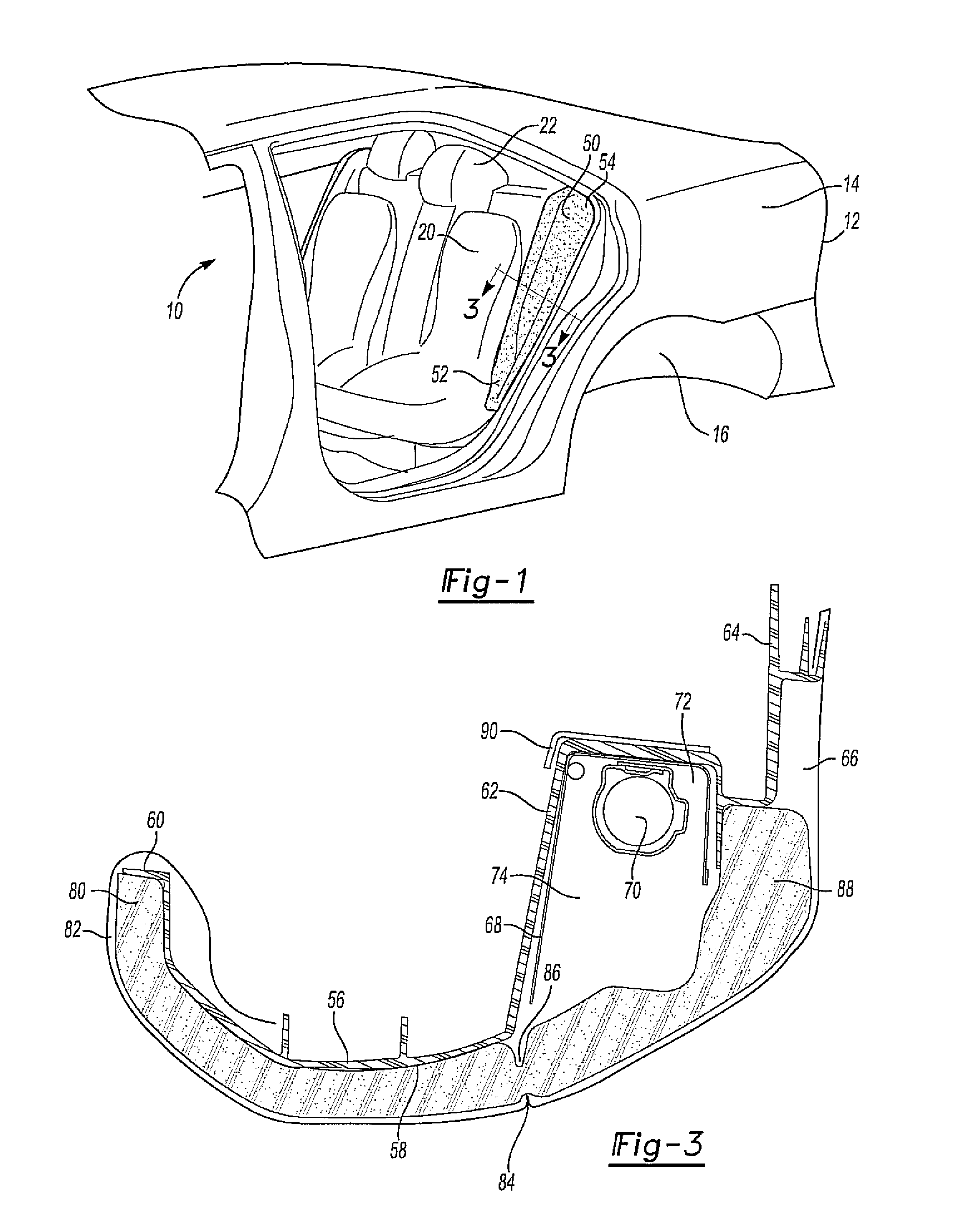 Side bolster with air bag