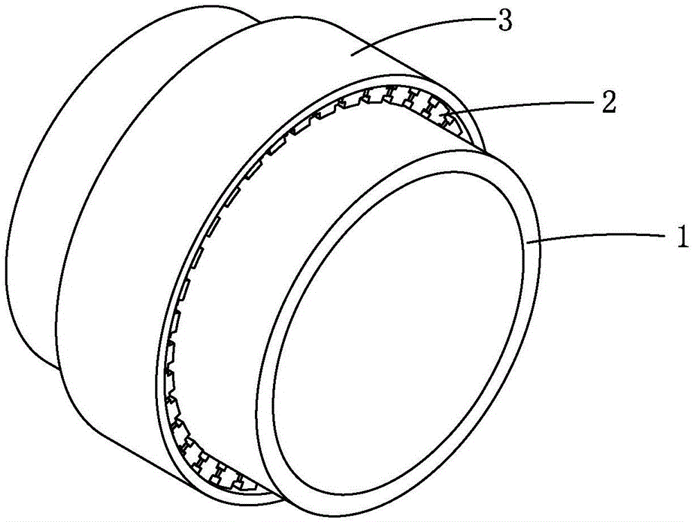 Low-frequency vibration isolation metamaterial shaft structure