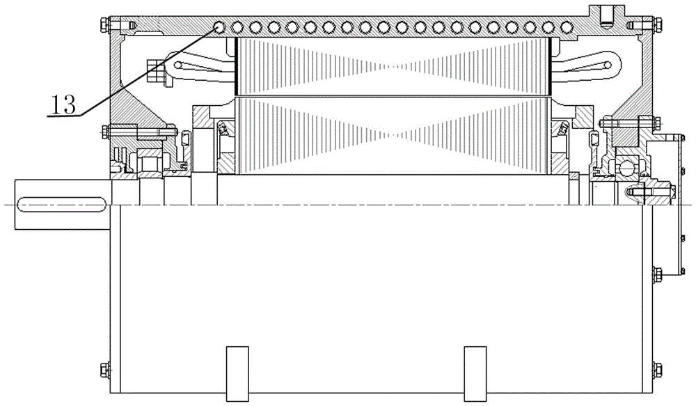 Self-ventilation motor highly efficient in cooling and heat dissipation