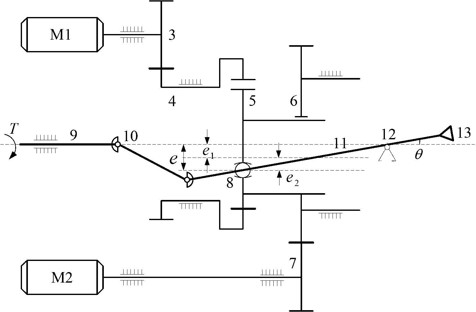 System and method of directing-type rotary steering actuator mandrel displacement vector control