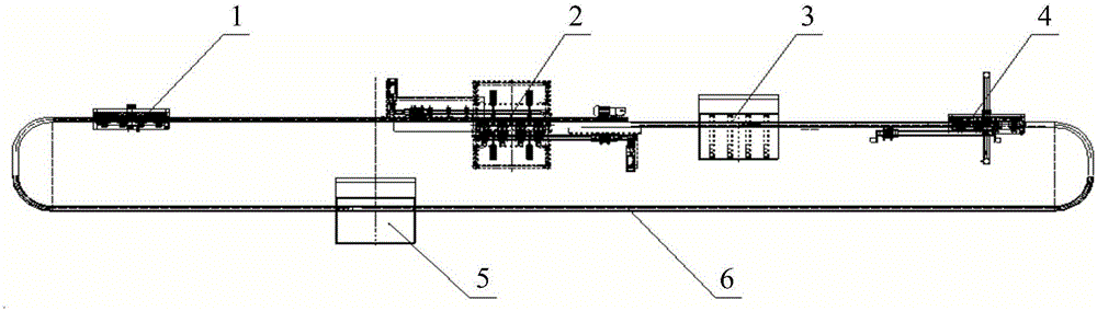 Empty bag circulating device