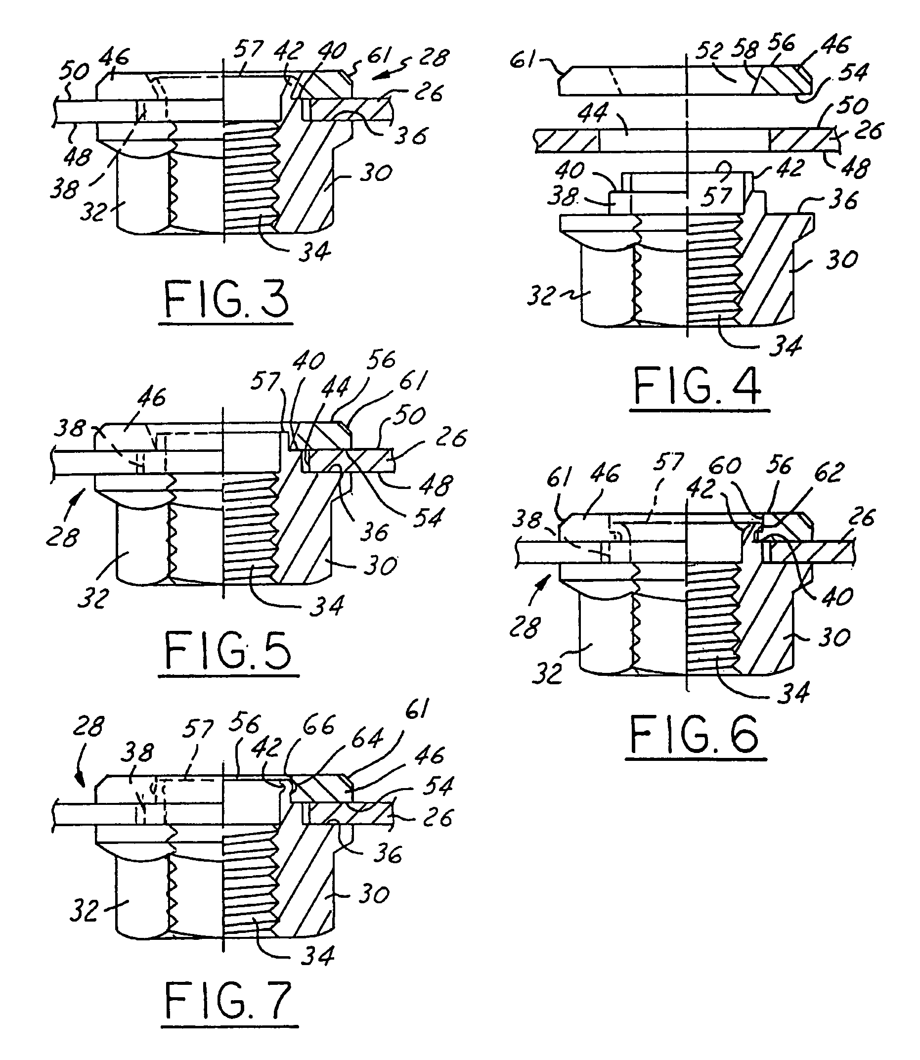 Windage tray with improved captured nut