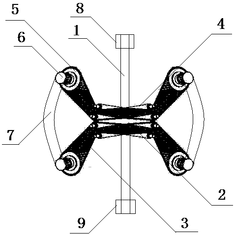 Lightning protecting and lightning arresting device integrated on vehicle-mounted antenna