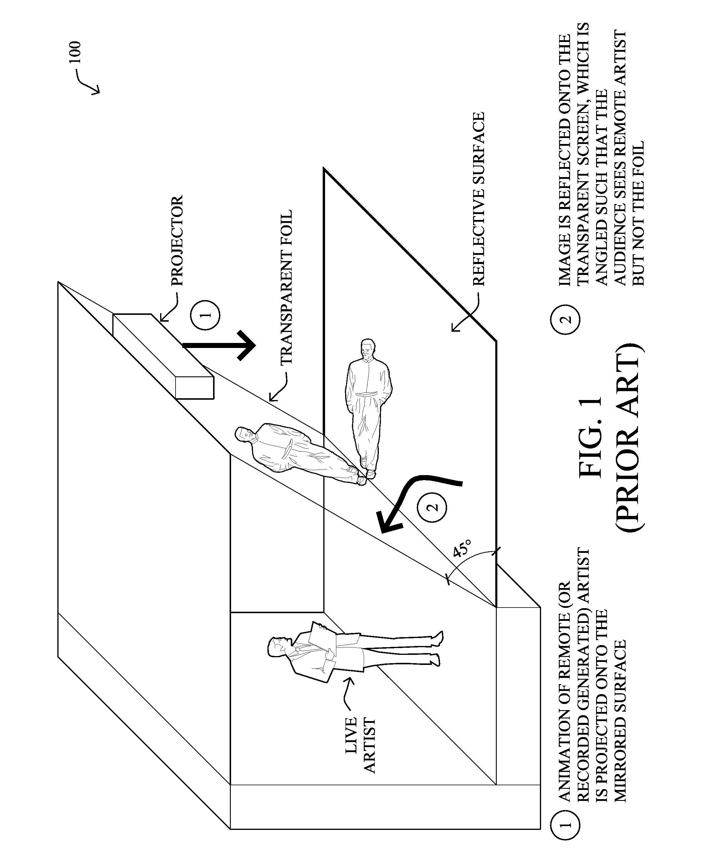 Enhanced pepper's ghost illusion using video panel displays