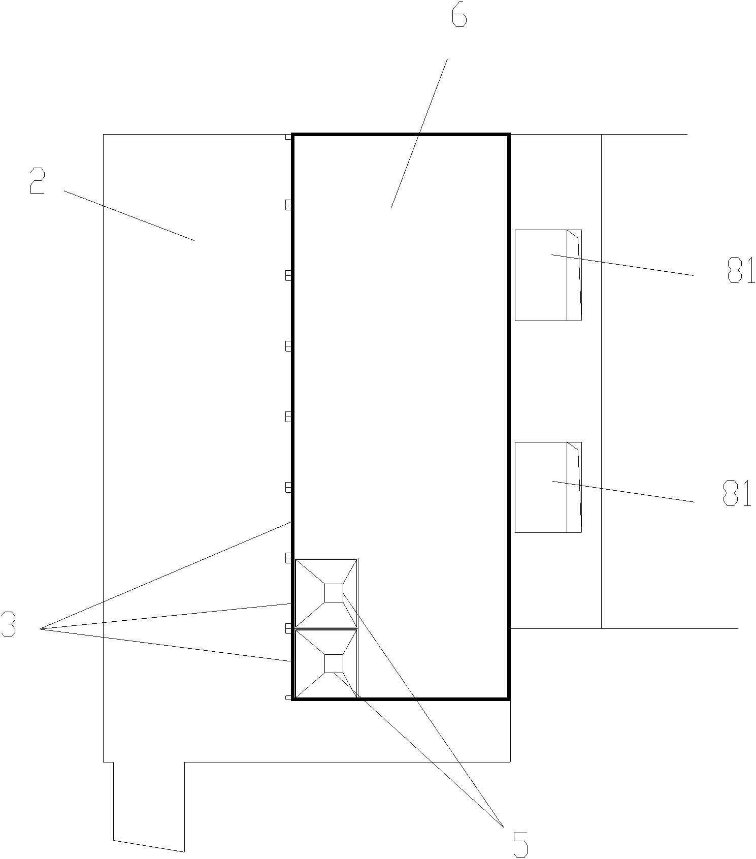 Waste storage tank for dehydrating waste