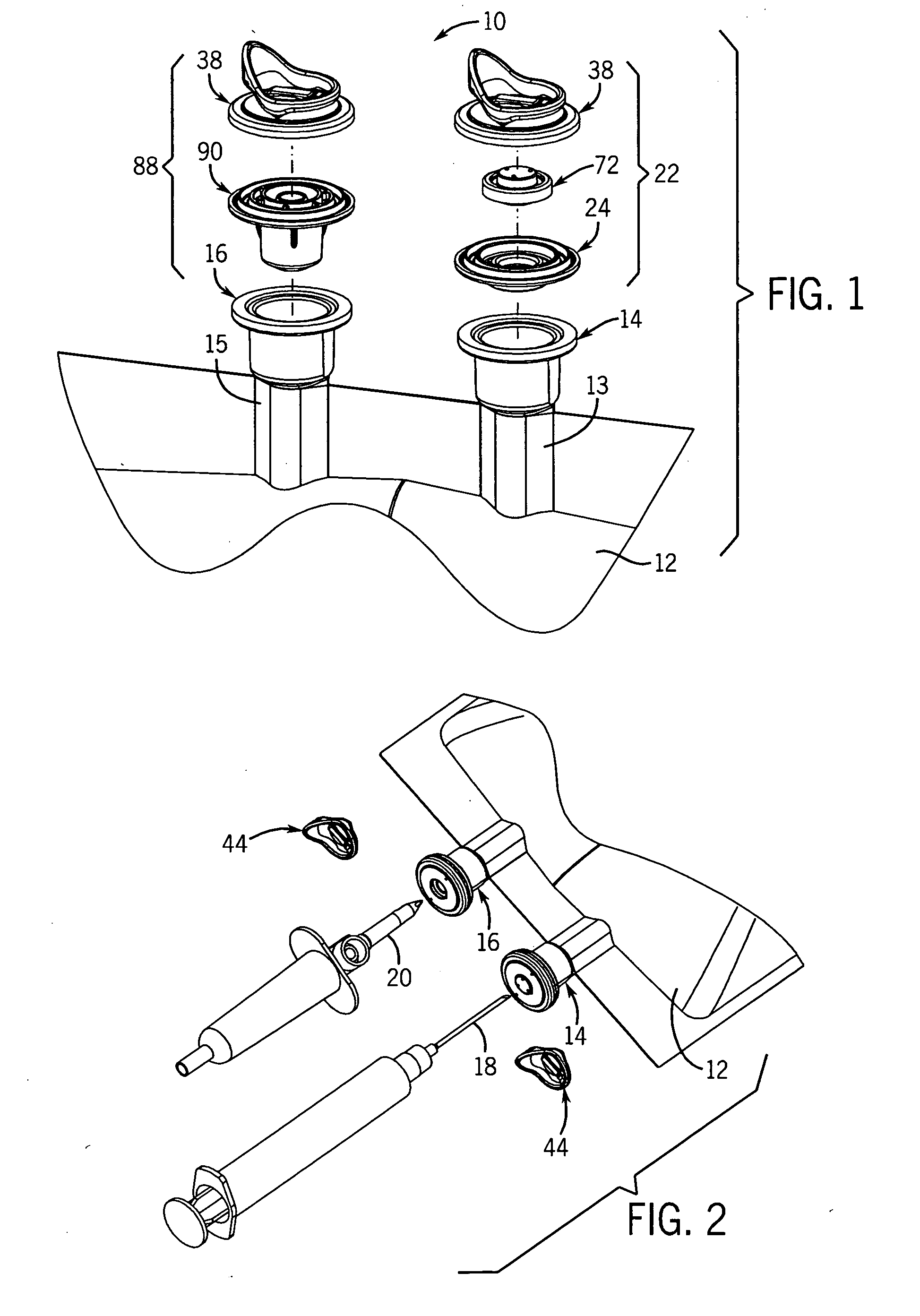 Port closure system for intravenous fluid container