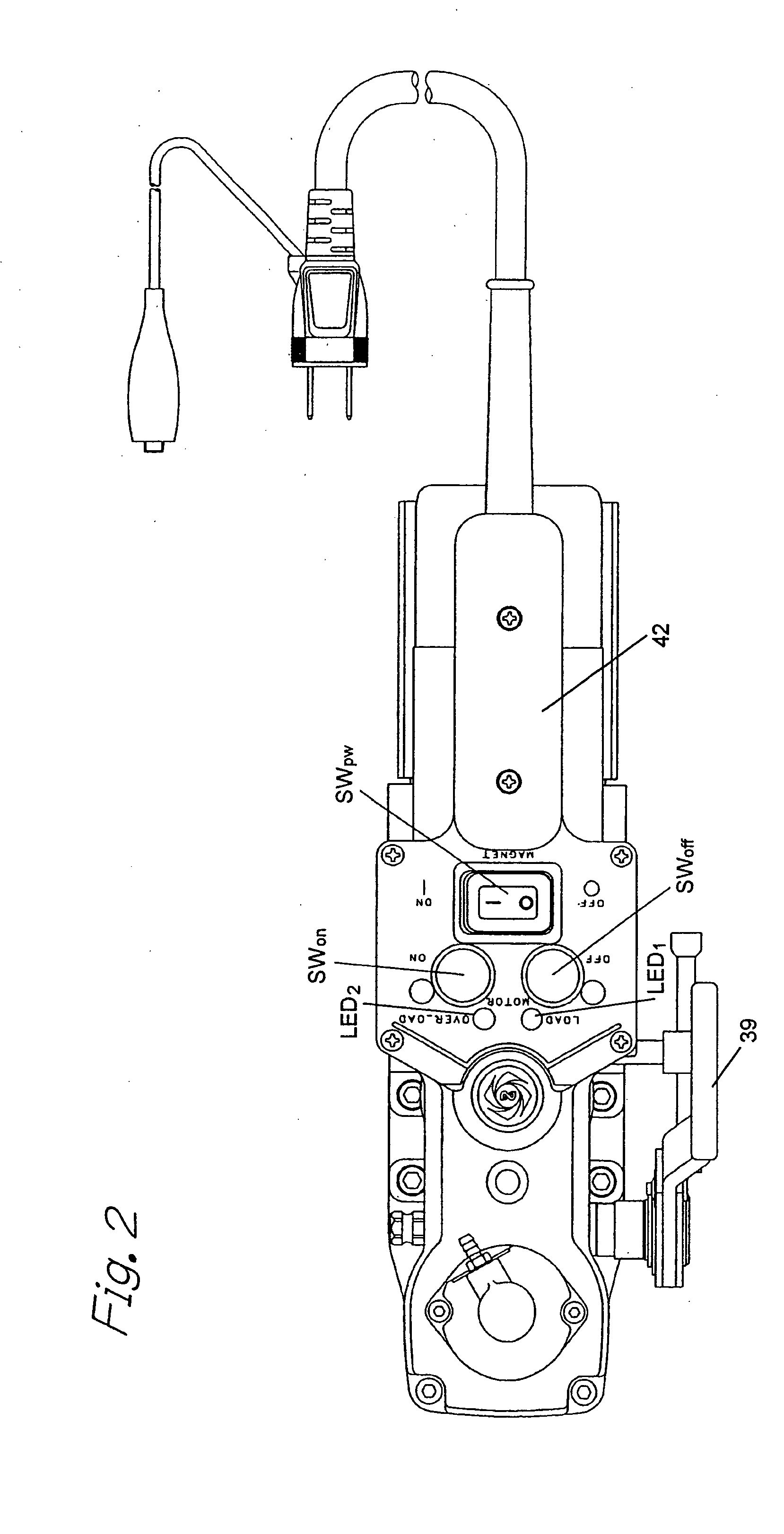 Electric drill apparatus