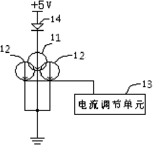 Light-emitting diode (LED) wavelength correcting circuit