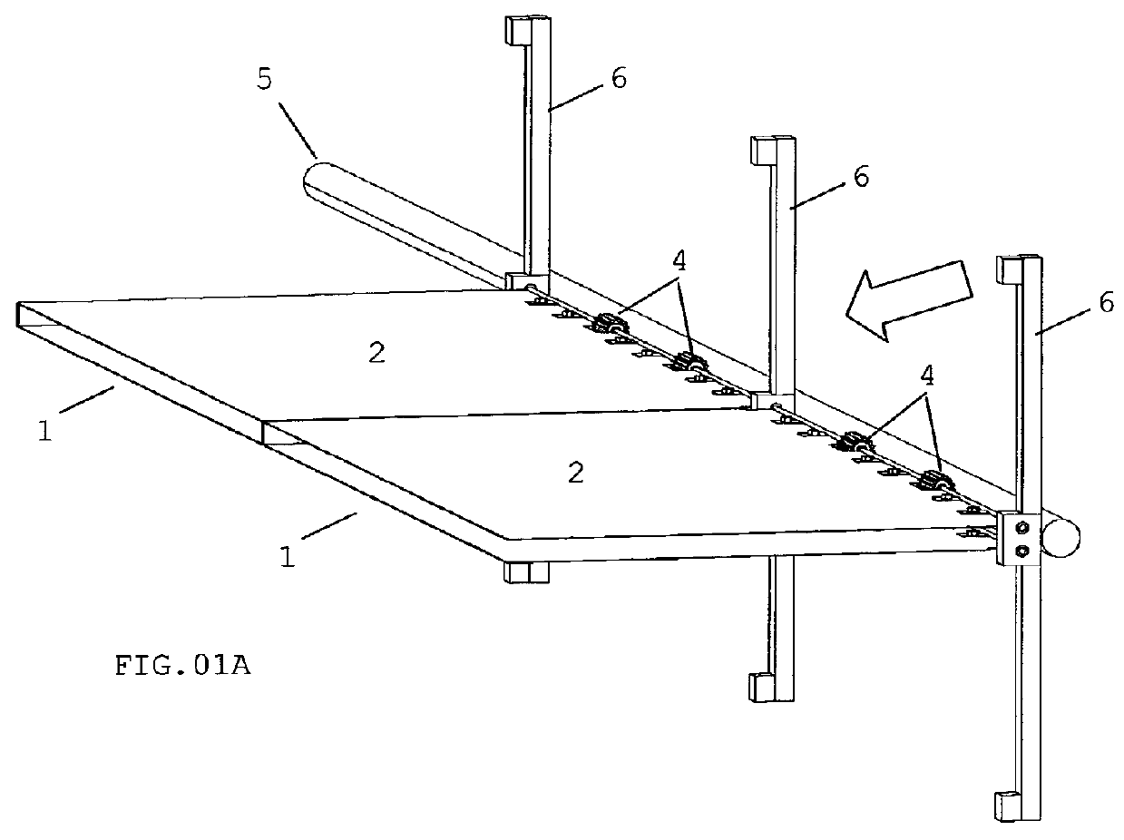 Vertical wind turbine with articulated blades