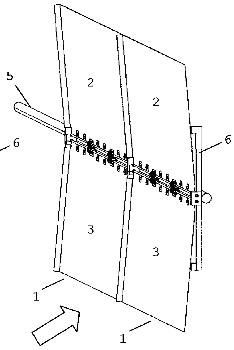 Vertical wind turbine with articulated blades