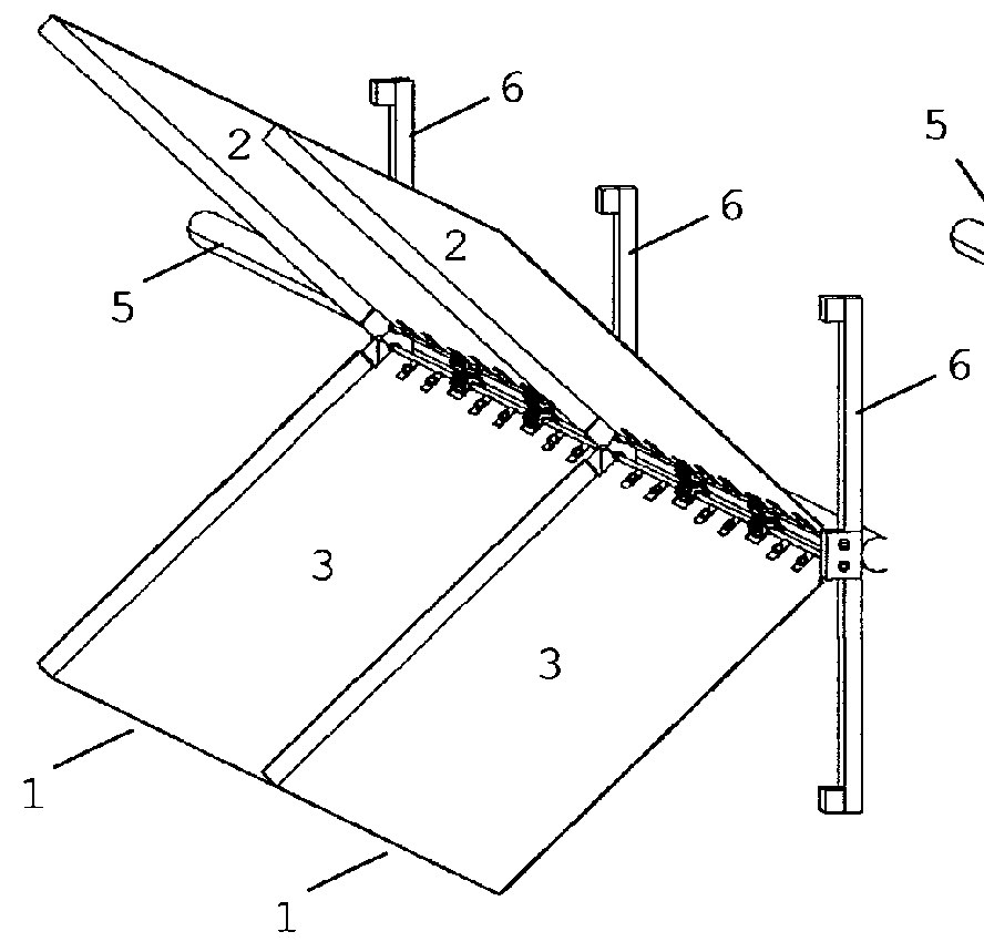 Vertical wind turbine with articulated blades