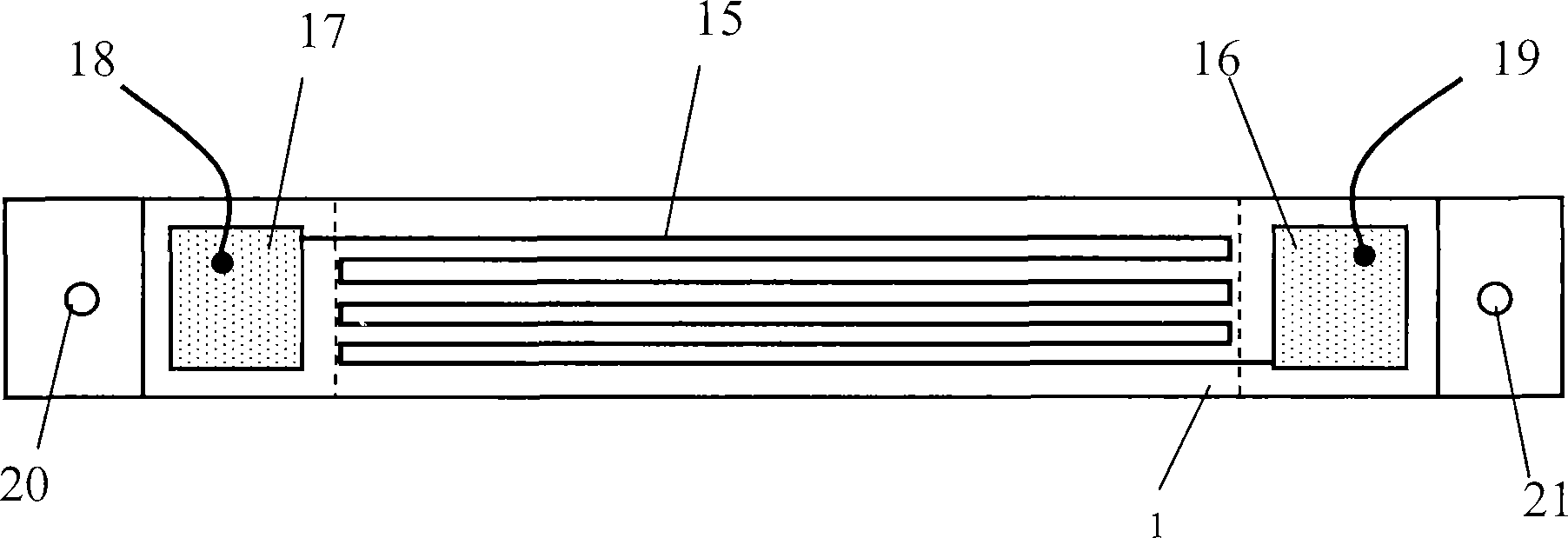 Production method of miniature radiation detection chip