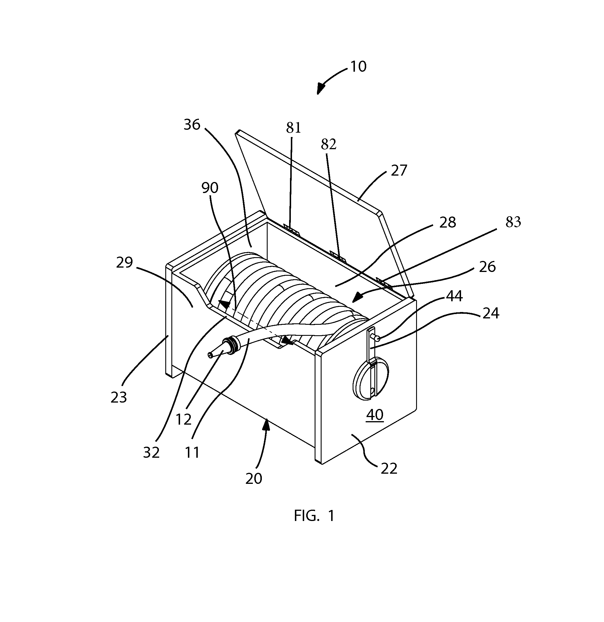 Indoor fire hydrant and associated method