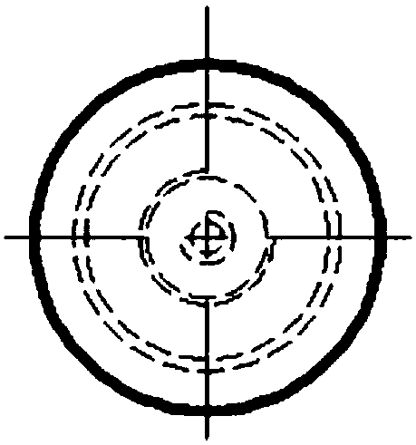 A particle damping vibration absorbing device in a weightless environment