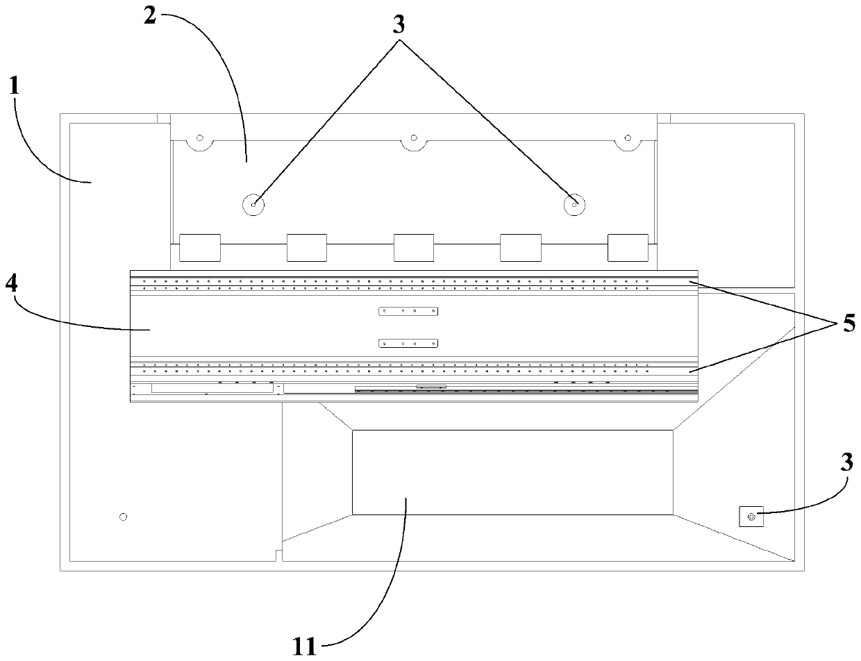 High-precision high-rigidity turning and milling combined center inclined lathe bed