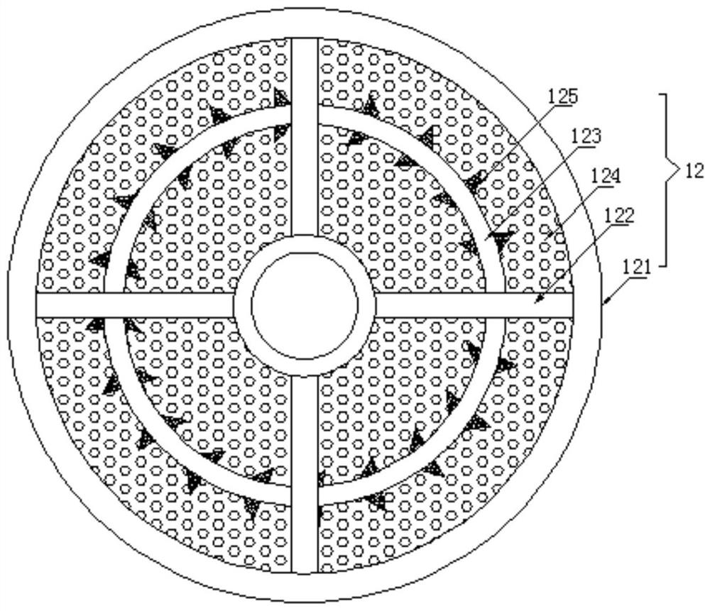 Continuous integrated sewage treatment device and sewage treatment method