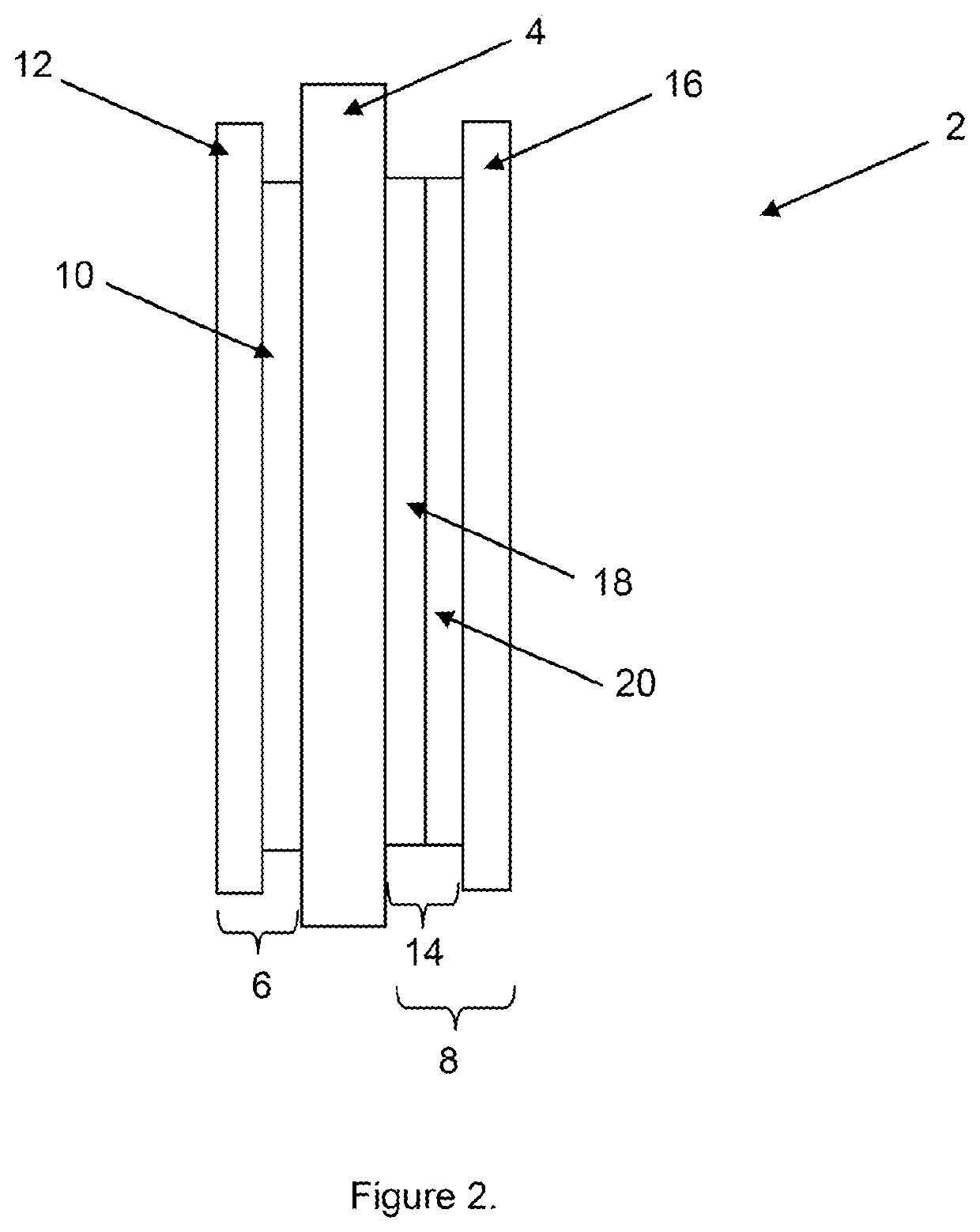 Membrane electrode assembly with improved cohesion