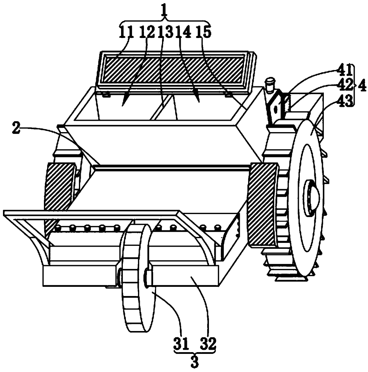 Rotary tillage ridging sowing and fertilization all-in-one machine