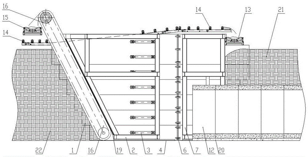 Full section tunneling self-propelled type U-shaped shield tunneling machine