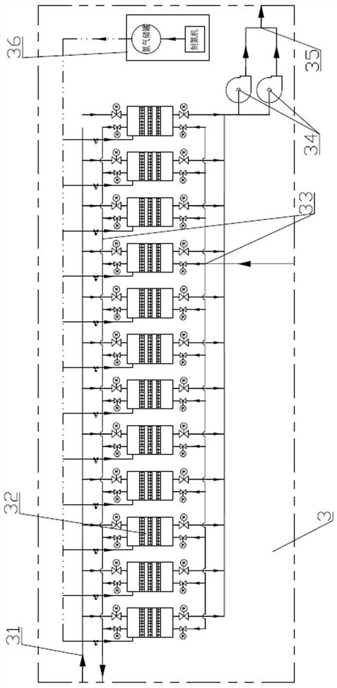 Device and method for treating automobile maintenance spraying waste gas through activated carbon adsorption and desorption catalytic combustion