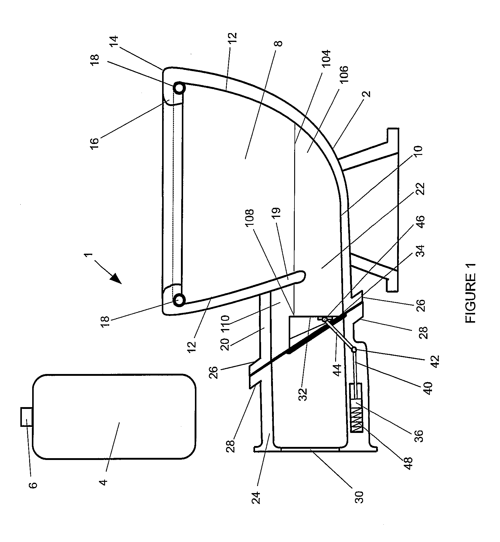 Water conserving toilet