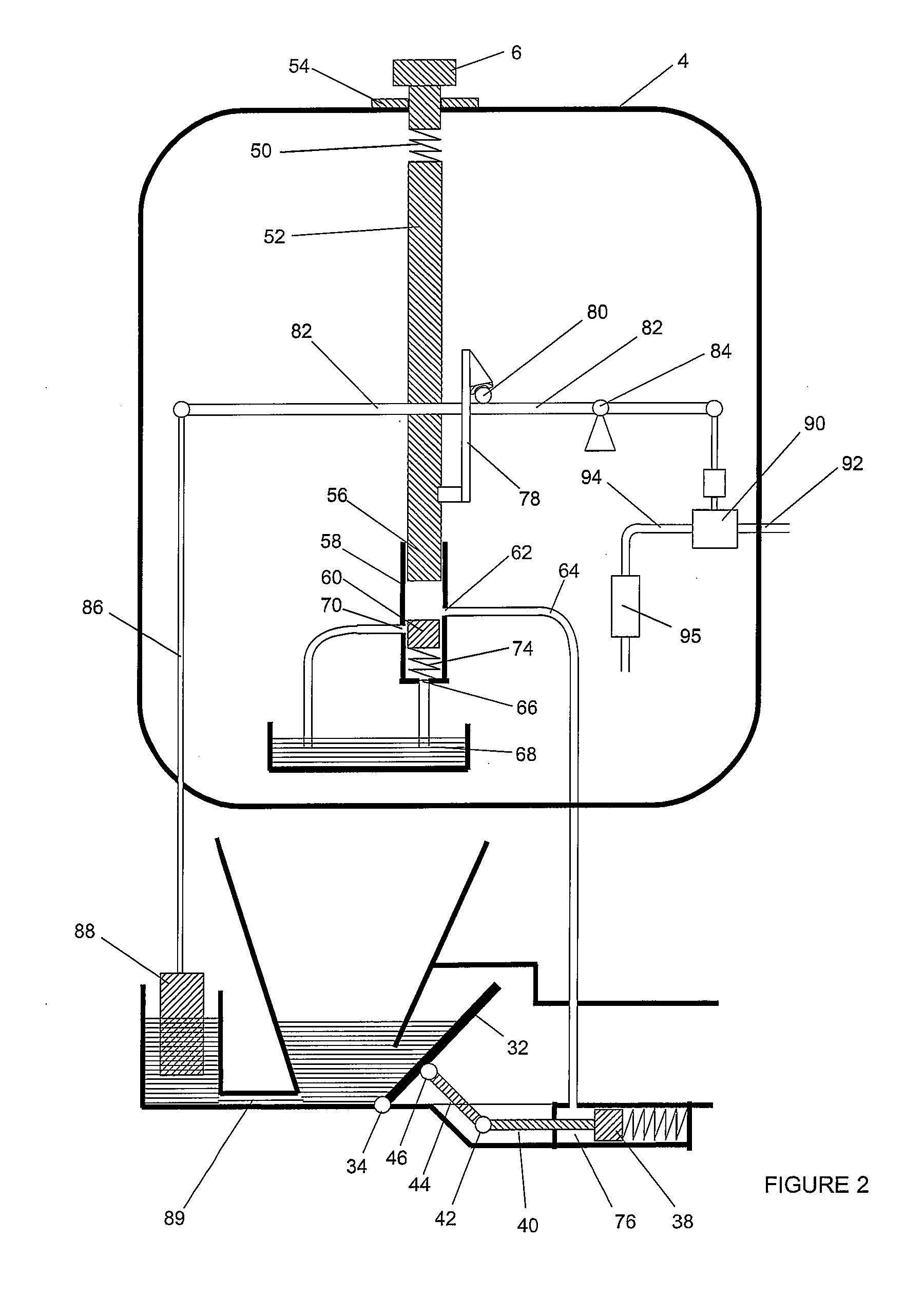 Water conserving toilet