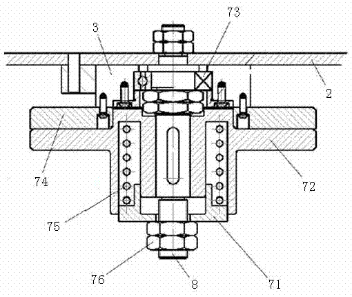 Mechanical signal modulation device for line shape detection of railway girder of light railway