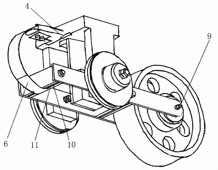 Mechanical signal modulation device for line shape detection of railway girder of light railway