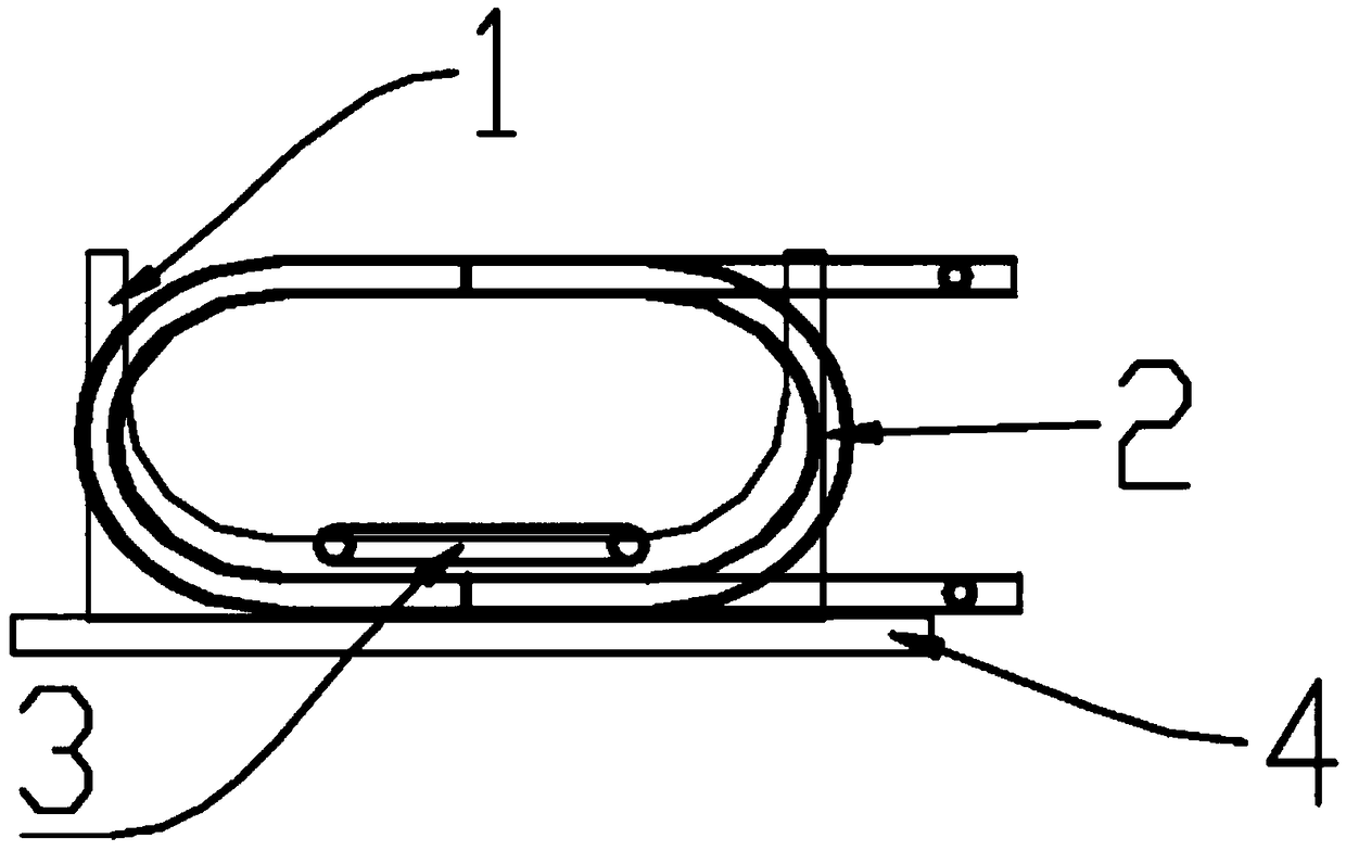 Manufacturing method and device for U-shaped spring for elevator safety clamp